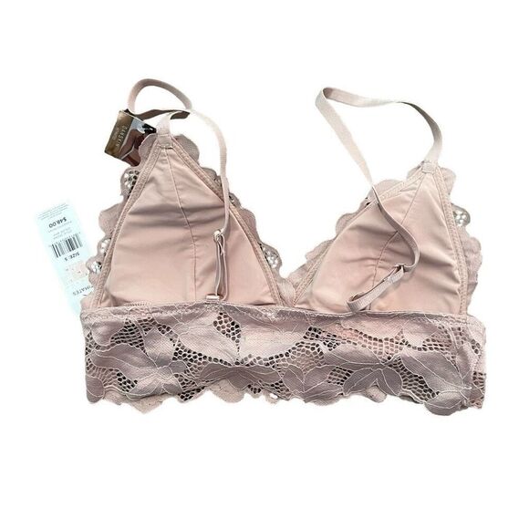 NWT DANSKIN Intimates Pink Lace Bralette Size S - Picture 3 of 4